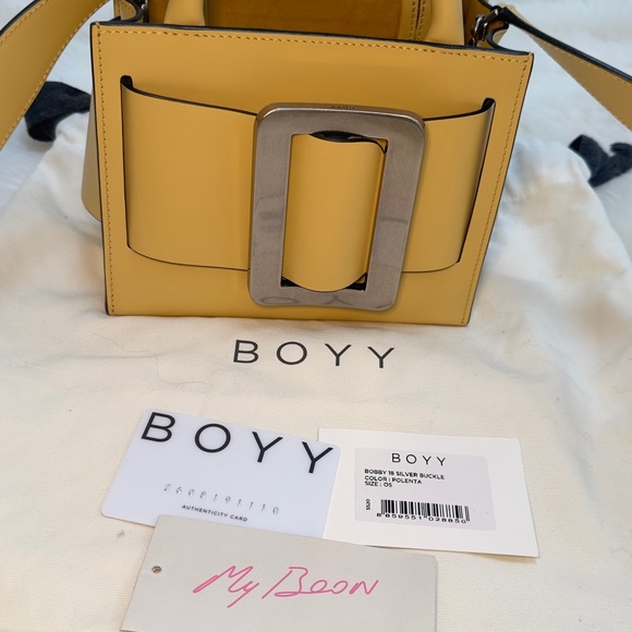 BOYY Polenta Mini cross body Bag with Silver Buckle - Picture 2 of 7